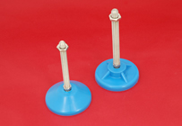 Adjustable Levelling feet - 10mm stem with blue anti-bacterial bases